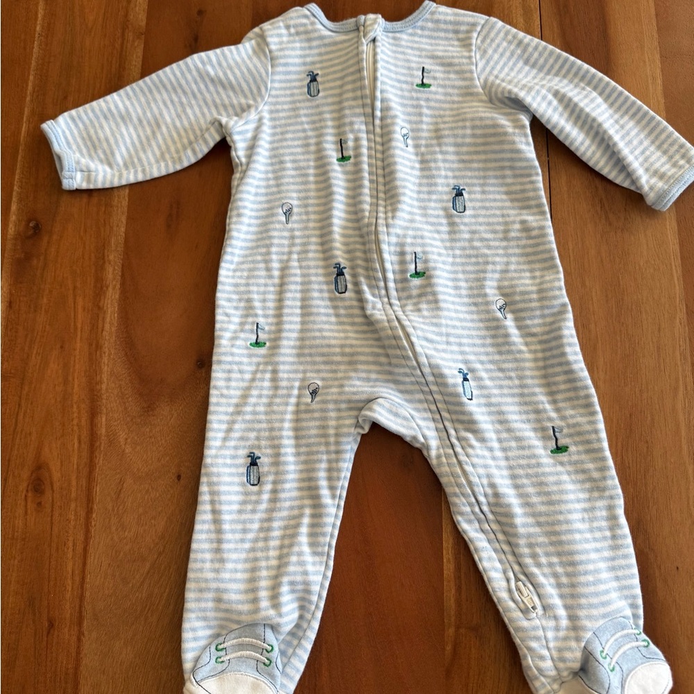 Little Me Cotton Golf Onesie Footie 9M